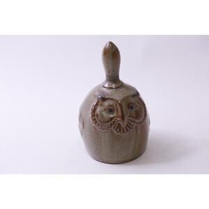 UCTCI, Japan, Owl, Hand Bell, Pottery, Mid Century, Vintage, ~ 250724-WH 1327